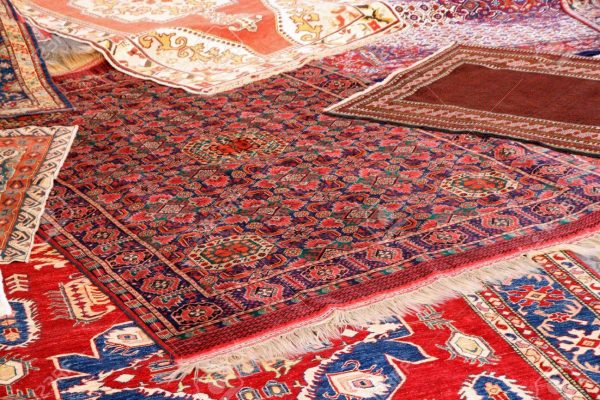 15500129-beautiful-collection-of-valuable-and-colorful-carpets-of-afghan-origin